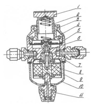 Схема редуктора давления РДФ-3
