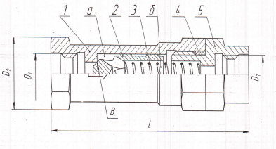 Рис.1. Схема клапана КОС-16-1